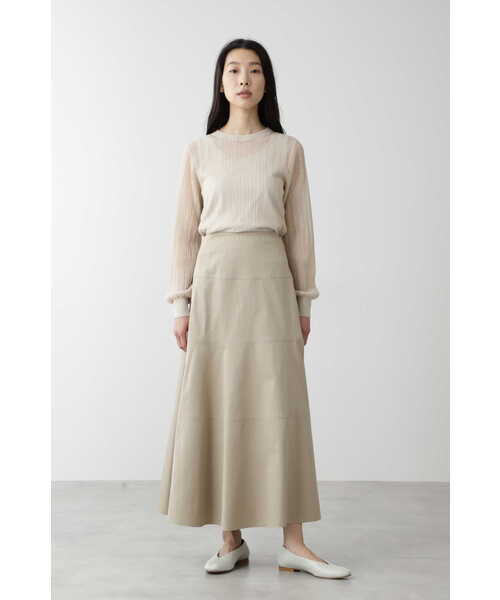 「human woman」 長袖ニット MEDIUM ベージュ レディース_画像4