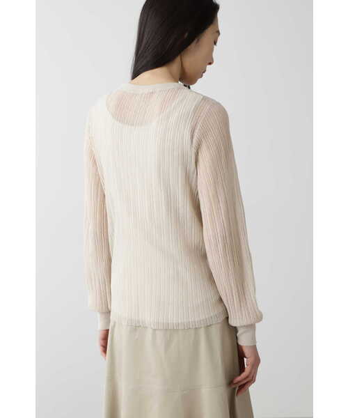 「human woman」 長袖ニット MEDIUM ベージュ レディース_画像5