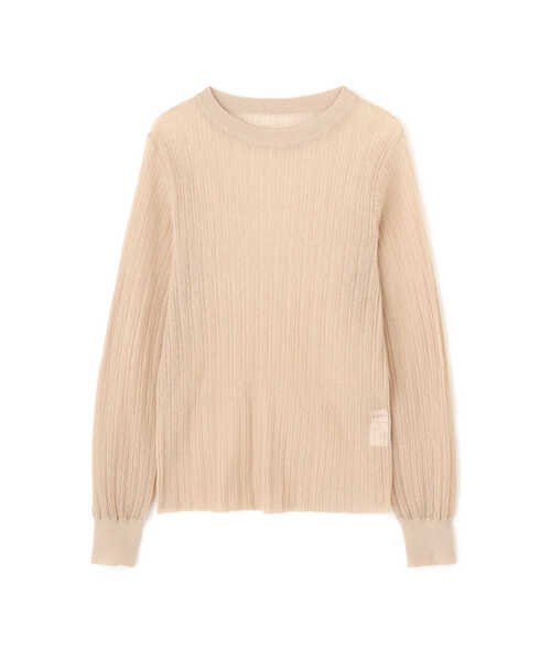 「human woman」 長袖ニット MEDIUM ベージュ レディース_画像7