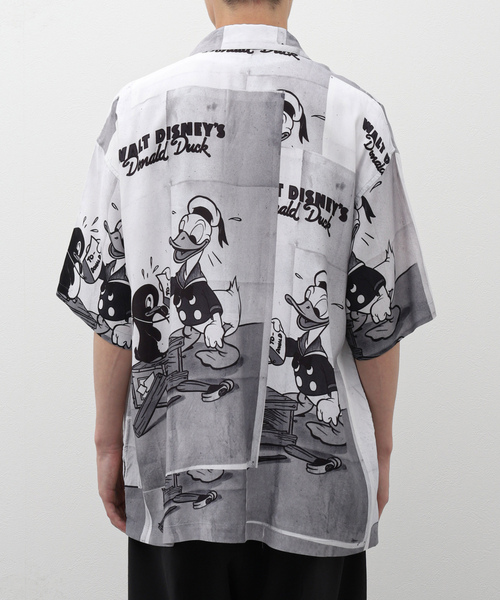 「PORTER CLASSIC」 半袖シャツ「Disneyコラボ」 MEDIUM レッド メンズ_画像5