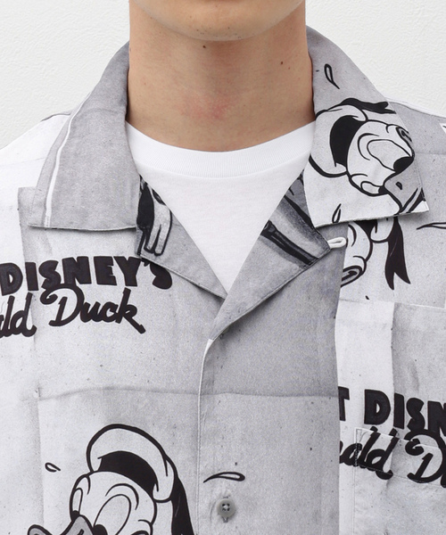 「PORTER CLASSIC」 半袖シャツ「Disneyコラボ」 MEDIUM レッド メンズ_画像6