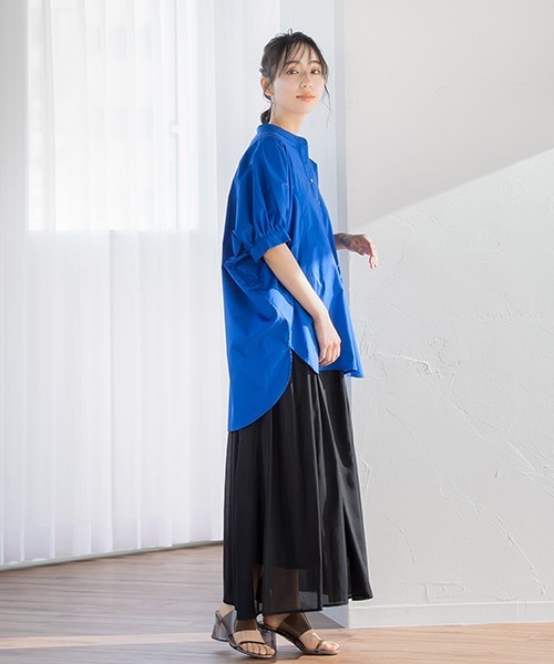 「Droite lautreamont」 半袖ブラウス M オフホワイト レディース_画像9