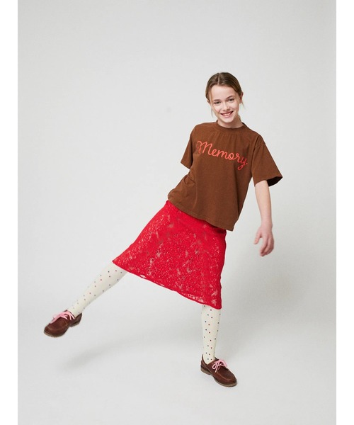 BOBO CHOSES - スコート Lace MIDI skirt キッズ 小わっぱ服 うしろ帯 スカート-ベビー、キッズ、マタニティ-子ども服、シューズ