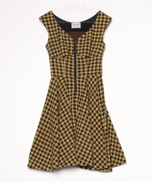 SNIDEL  デザインカットワンピース イエロー SNIDEL デザインカットワンピース イエロー snidel スナイデル