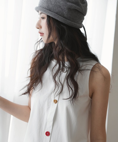 Fano Studios」 「EIGHTHMONTH」ノースリーブワンピース M ホワイト