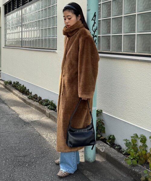 WILLOW コート アウター 「willow」ベアボアロングコート レディース