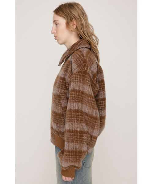 SLY（スライ） ブルゾン アウター SHAGGY CHECK BZ シャギー チェック