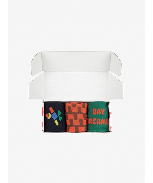 靴下 Day dreamer boy socks pack x 3 キッズ 子供
