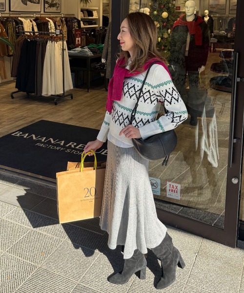 BANANA REPUBLIC ブラック イタリアンヤーン ゴールドビーズニット BANANA REPUBLIC（バナナリパブリック） ニット セーター BANANA