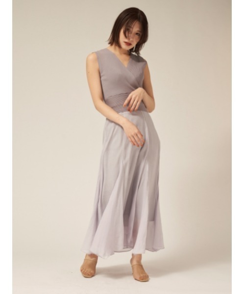 FRAY ID ベージュ ドッキングワンピース FRAY I.D（フレイ・アイディー） ドッキングワンピース ONE SIZE