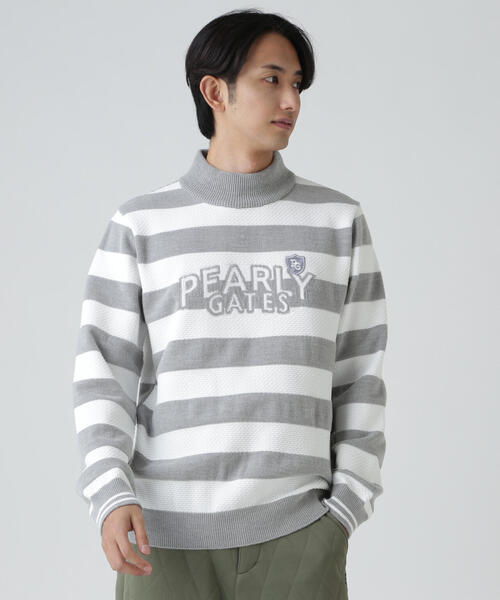 tシャツ 「PEARLY GATES」１０Ｇ 天竺ボーダー柄 メンズの画像
