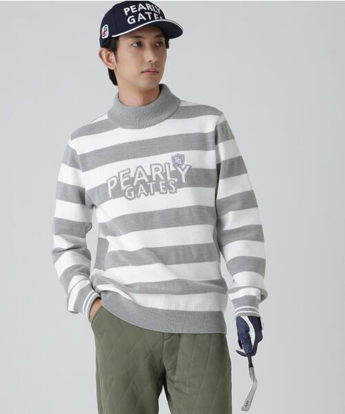tシャツ 「PEARLY GATES」１０Ｇ 天竺ボーダー柄 メンズの画像