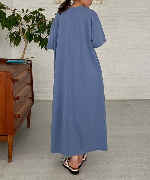 「un dix cors」 半袖ワンピース S ブラック レディース_画像2