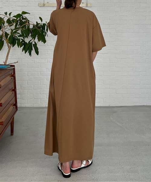 「un dix cors」 半袖ワンピース S ブラック レディース_画像9