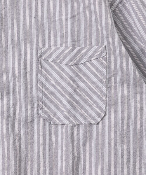 「HINSON」 長袖シャツ LARGE サックスブルー メンズ_画像6