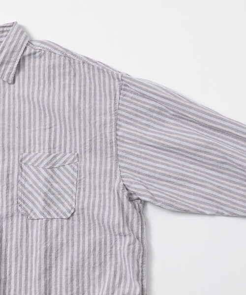 「HINSON」 長袖シャツ LARGE サックスブルー メンズ_画像7