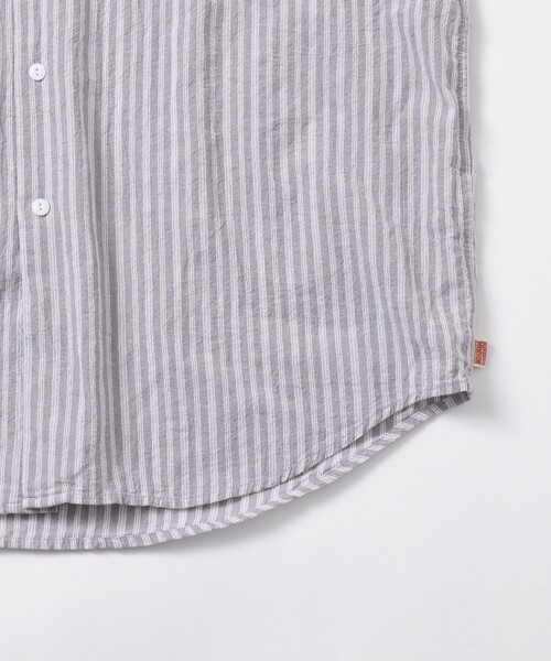 「HINSON」 長袖シャツ LARGE サックスブルー メンズ_画像8