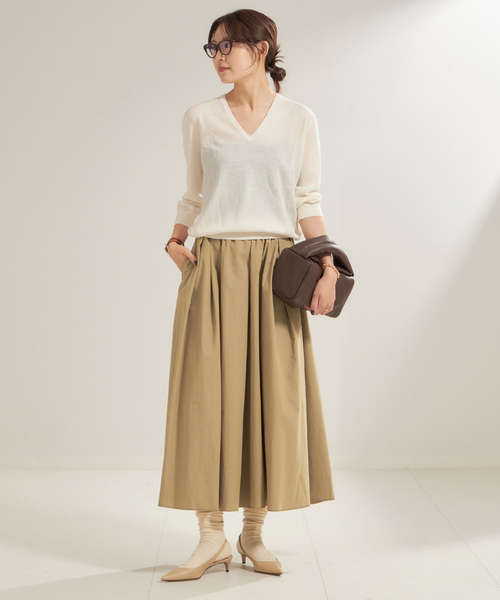 plage（プラージュ） フレアスカート 38 ベージュ レディース
