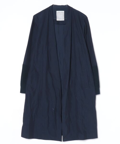 BEARDSLEY（ビアズリー） ノーカラーコート FREE ネイビー レディース