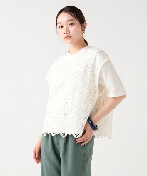 BEAMS HEART（ビームス ハート） tシャツ レースベスト セット 半袖