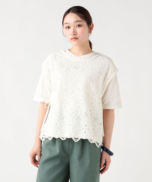 BEAMS HEART（ビームス ハート） tシャツ レースベスト セット 半袖
