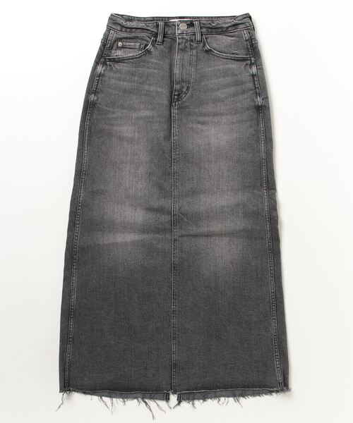Healthy Denim ヘルシーデニム スカート ブラック 黒 サイズ:XS | 20秋冬 LONG SLIT デニムスカート / タイトスカート | Aライン 5ポケット カットオフ コットン | ボトムス【レディース】【K4624】 Healthy denim（ヘルシーデニム） タイトスカート M ブラック