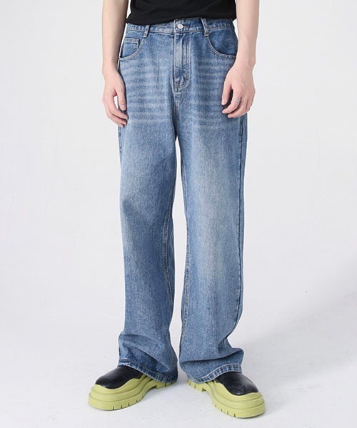 「WESTBOY」 デニムパンツ L ライトブルー メンズ_画像4