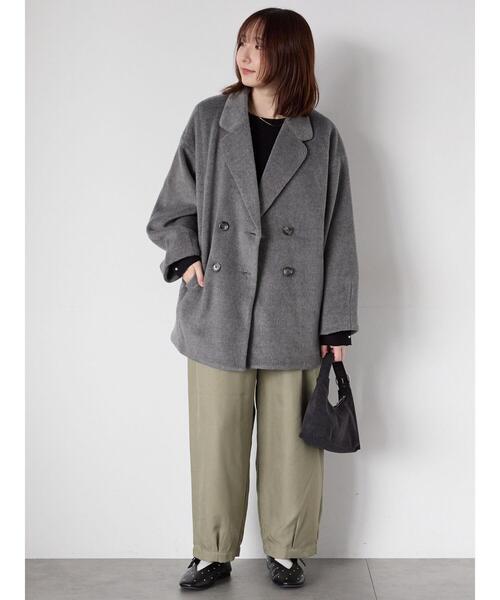 Te chichi TERRASSE コート アウター シャギーミドルコート レディース