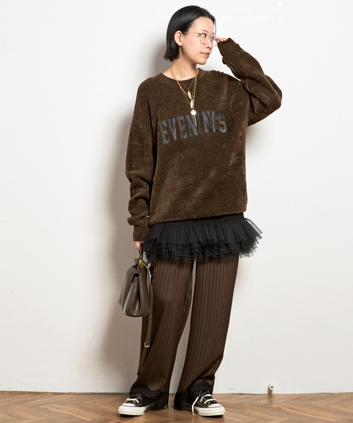 AP STUDIO ニット セーター ベロアニット レディース : ZOZOTOWN Yahoo