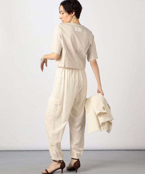 「NOLLEY'S」 カーゴパンツ 38 ホワイト レディース_画像5