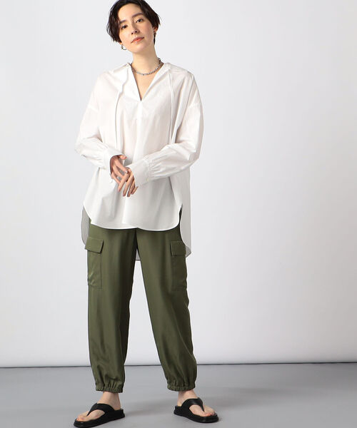 「NOLLEY'S」 カーゴパンツ 38 ホワイト レディース_画像7