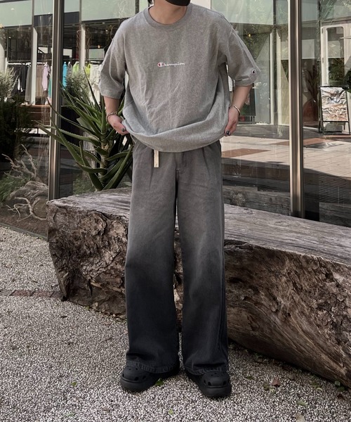 「CALLNE」 デニムパンツ L ブルー メンズ_画像2