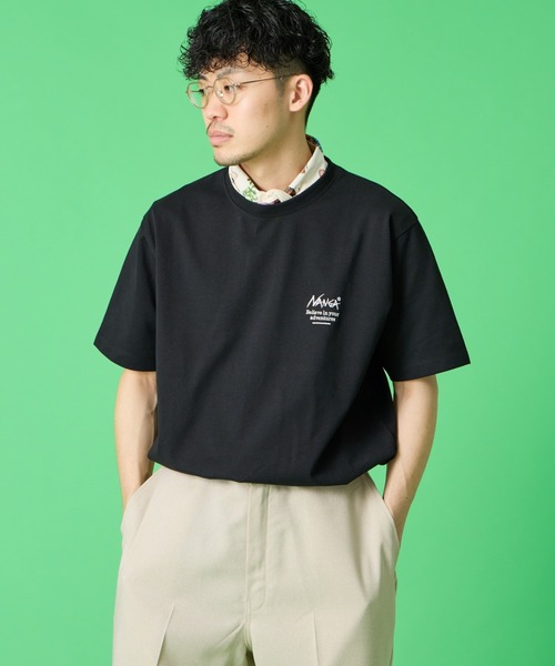 tシャツ 「NANGA/ナンガ」 別注 ヒストリーロゴ バックプリントTシャツ「追加」 レディース メンズの画像