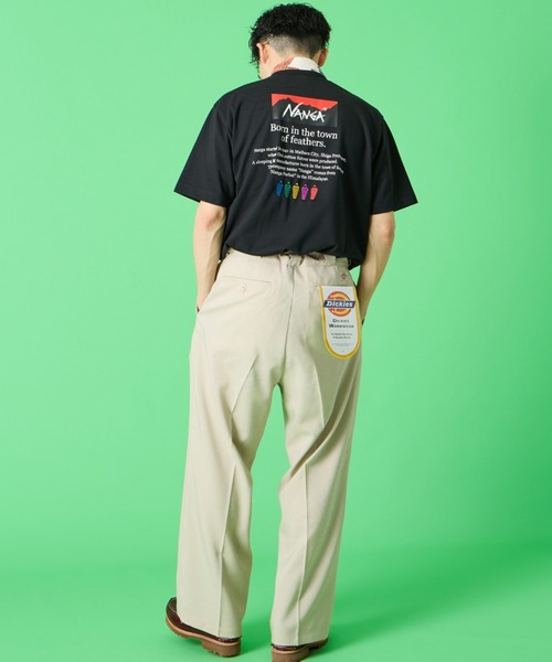 tシャツ 「NANGA/ナンガ」 別注 ヒストリーロゴ バックプリントTシャツ「追加」 レディース メンズの画像
