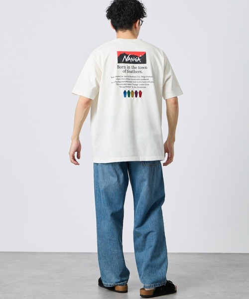 NANGA（ナンガ） tシャツ 別注 ヒストリーロゴ バックプリントTシャツ