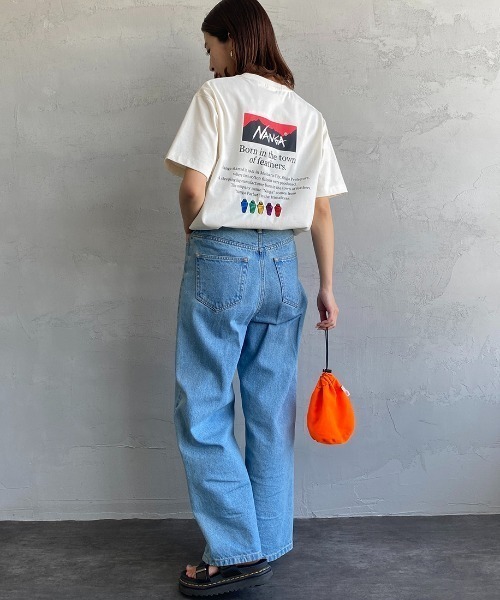 tシャツ 「NANGA/ナンガ」 別注 ヒストリーロゴ バックプリントTシャツ「追加」 レディース メンズの画像