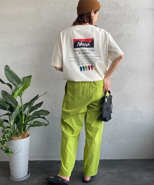 tシャツ 「NANGA/ナンガ」 別注 ヒストリーロゴ バックプリントTシャツ「追加」 レディース メンズの画像