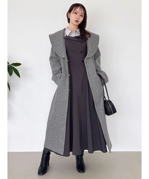 dazzlin（ダズリン） コート アウター ビッグカラーコクーンコート