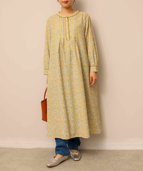 「MB mint breeze」 長袖ワンピース 3L ネイビー レディース_画像4