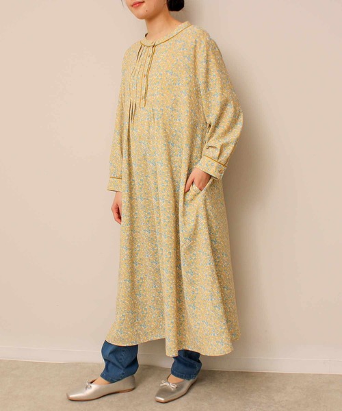 「MB mint breeze」 長袖ワンピース 3L ネイビー レディース_画像5