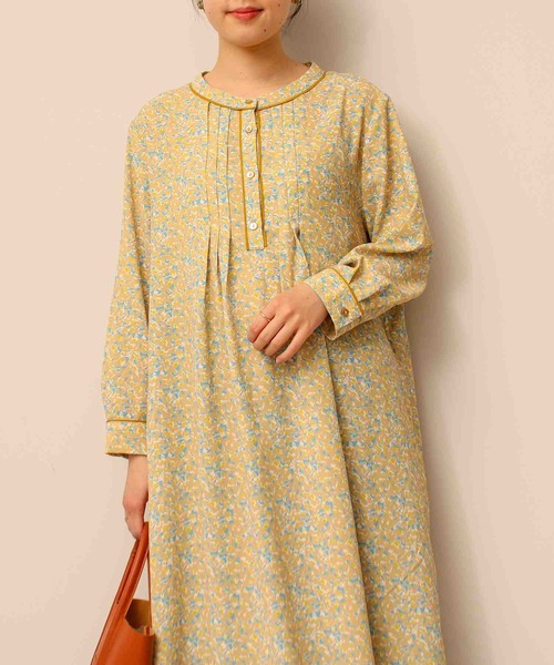 「MB mint breeze」 長袖ワンピース 3L ネイビー レディース_画像6