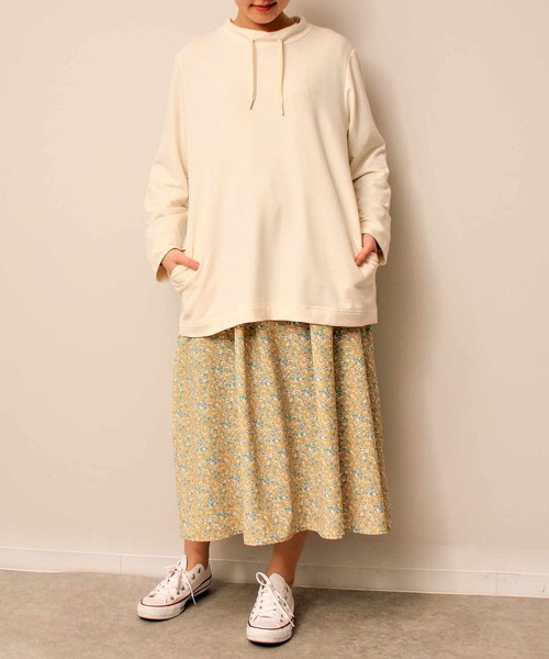 「MB mint breeze」 長袖ワンピース 3L ネイビー レディース_画像7