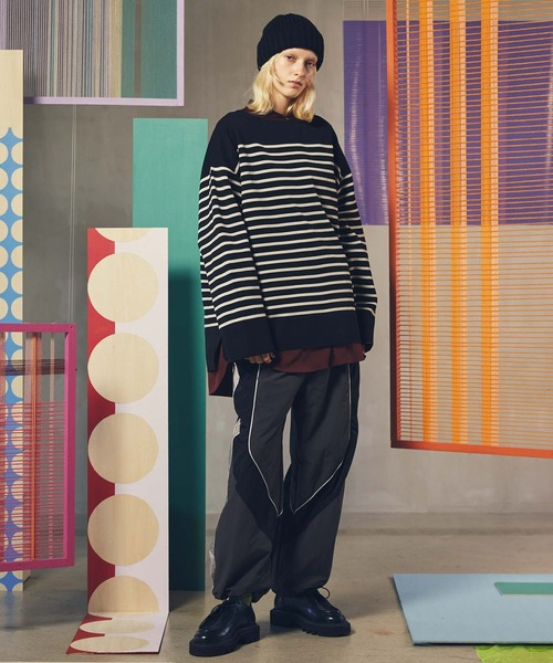 MAISON SPECIAL（メゾンスペシャル） 長袖Tシャツ 1 ブラック メンズ