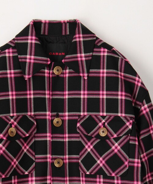 CABaN（キャバン） ダッフルコート コート ウールチェック 中綿
