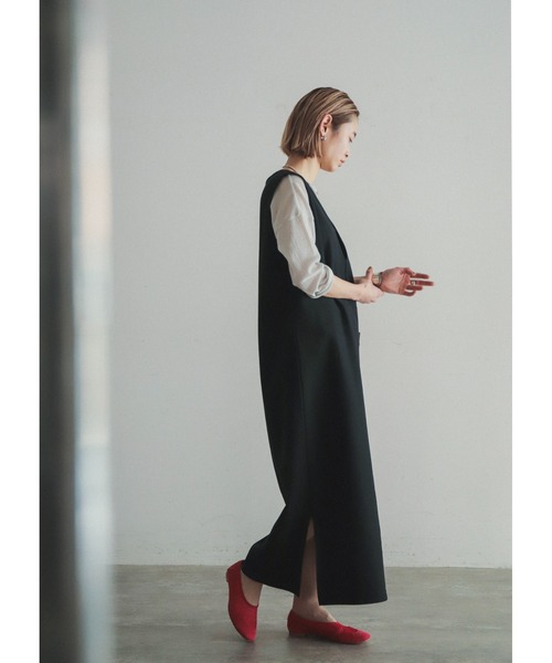 「FIL DE FER」 7分袖カットソー FREE ネイビー レディース_画像3