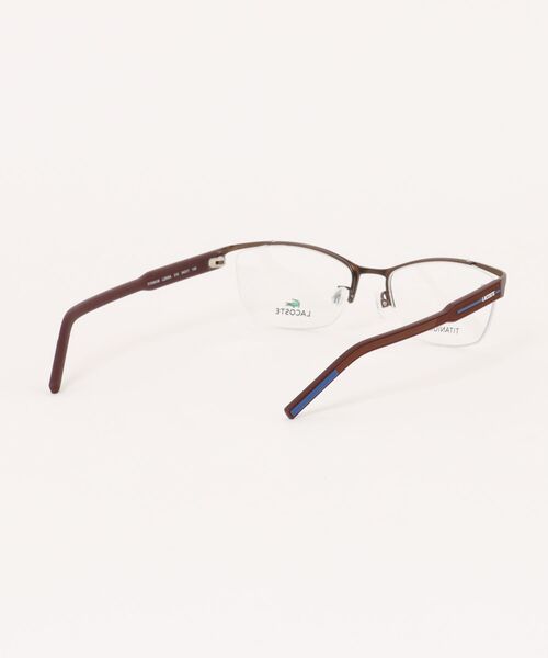 伊達メガネ メガネ 眼鏡 「LACOSTE/ラコステ」ハーフリム メガネ L2508A 210 メンズ レディース_3