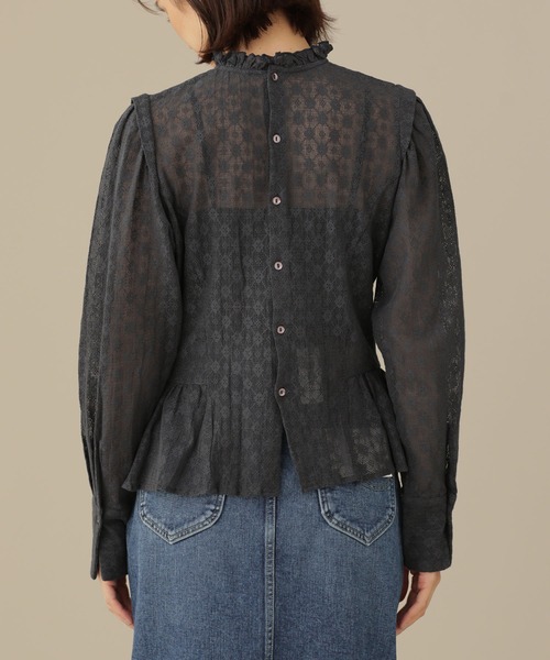 「CASA FLINE」 長袖ブラウス FREE チャコール レディース_画像5