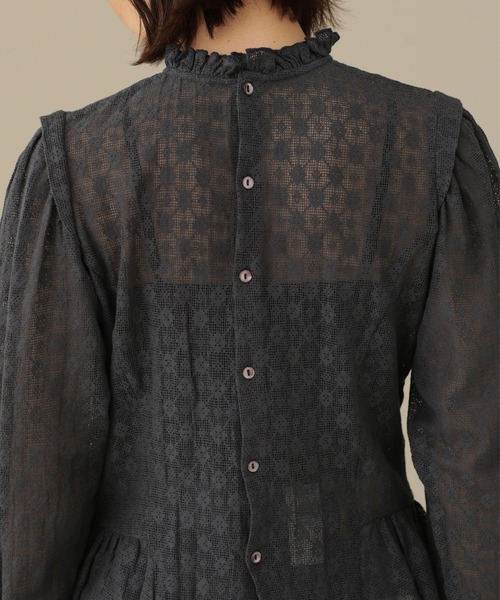 「CASA FLINE」 長袖ブラウス FREE チャコール レディース_画像6