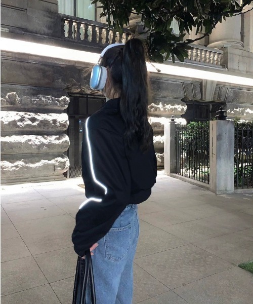 「almo」 「burlesque」ブルゾン FREE ブラック レディース_画像4