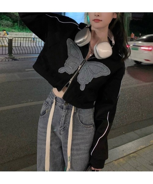 「almo」 「burlesque」ブルゾン FREE ブラック レディース_画像5